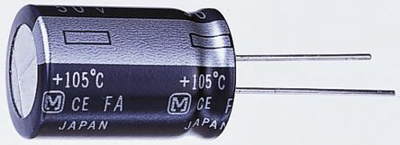 3 Panasonic FM 径向 系列 820μF 50 V 直流 铝电解电容器, ±20%容差